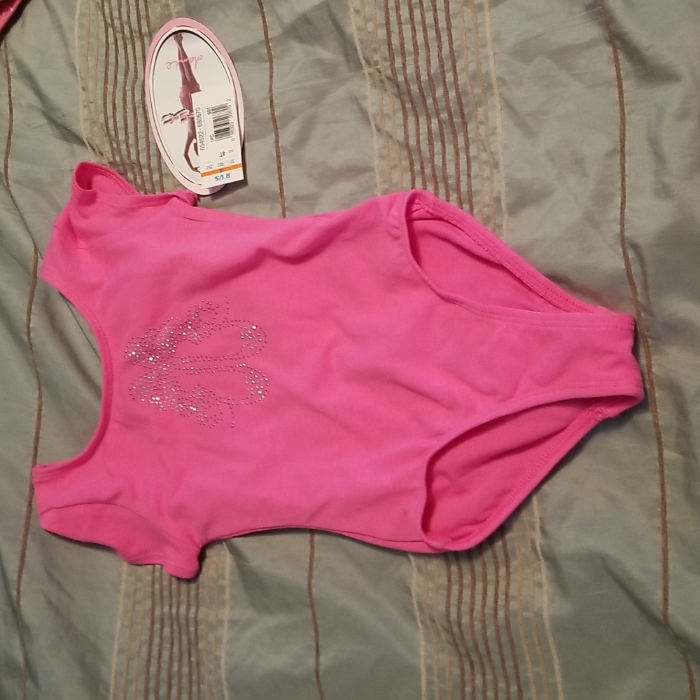 Nwt! Jacques moret cap sleeve leotard size 4T